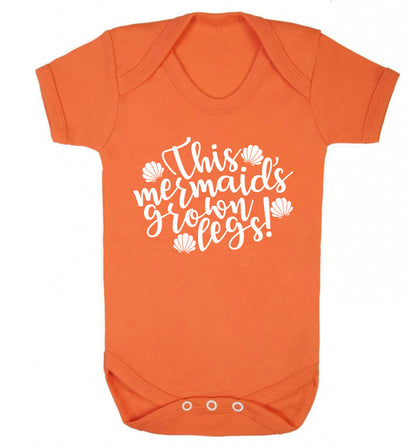This mermaid's grown legs! Baby Vest orange 18-24 months