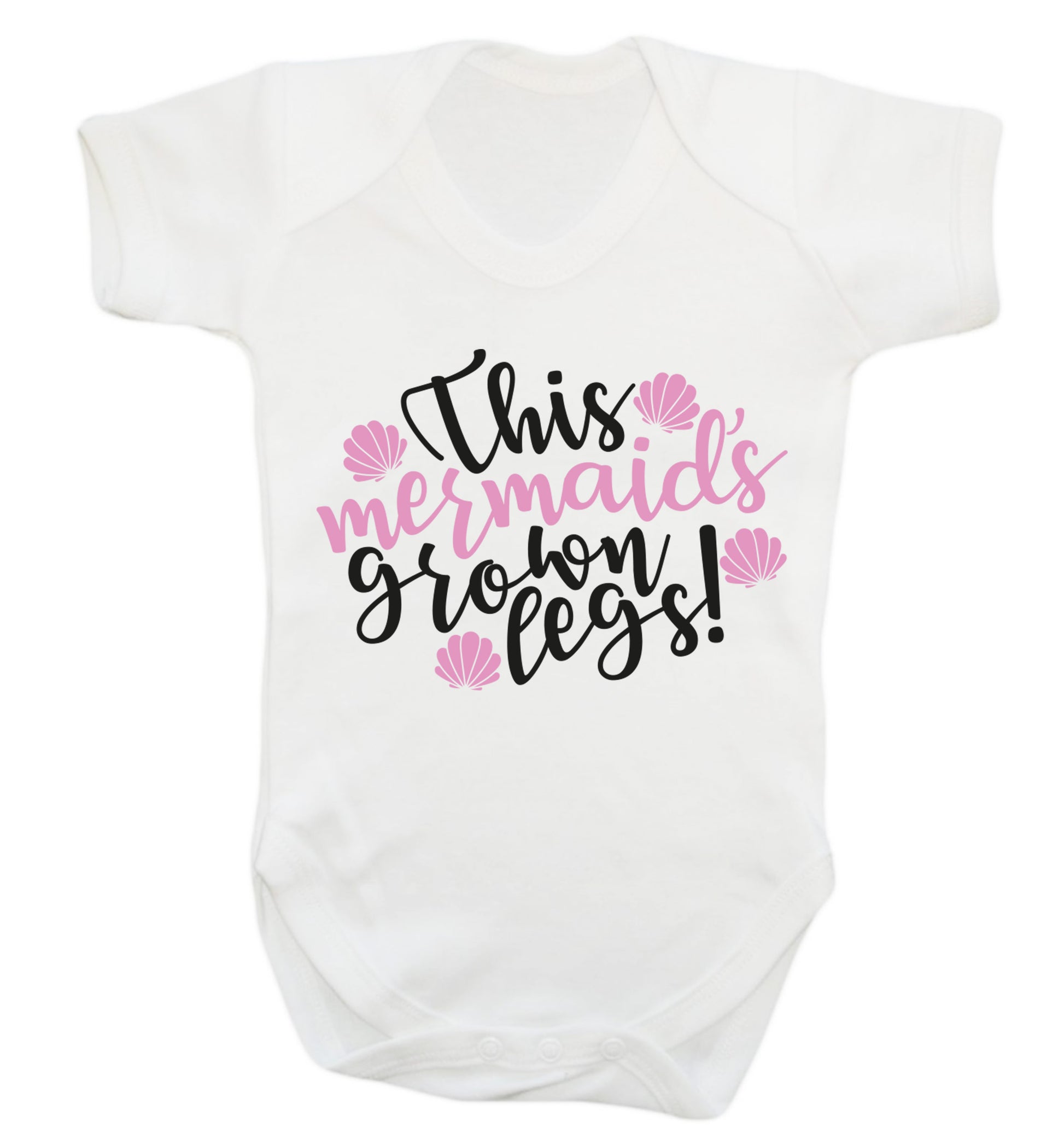 This mermaid's grown legs! Baby Vest white 18-24 months