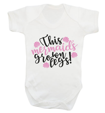 This mermaid's grown legs! Baby Vest white 18-24 months