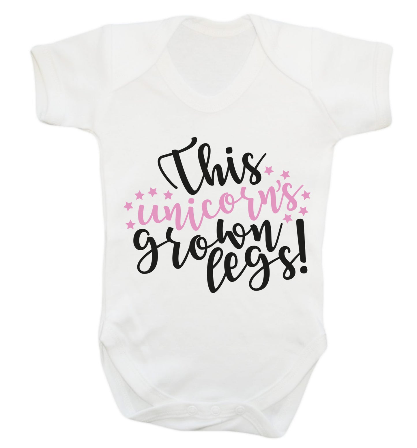This unicorn's grown legs! Baby Vest white 18-24 months