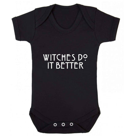 Witches do it better baby vest black 18-24 months
