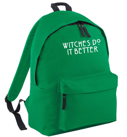 Witches do it better green adults backpack