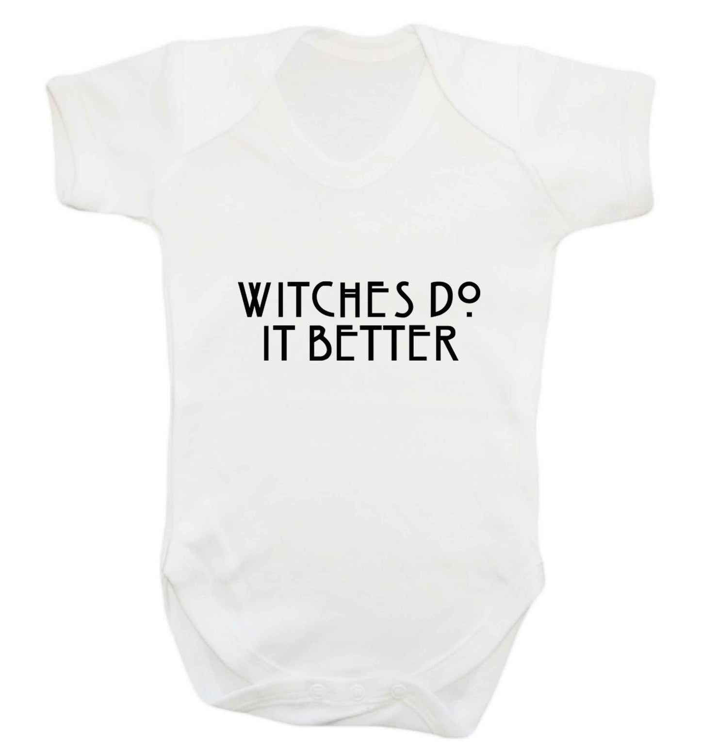 Witches do it better baby vest white 18-24 months