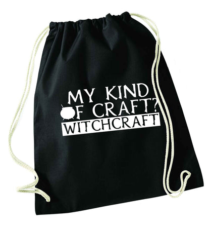 My king of craft? witchcraft  black drawstring bag