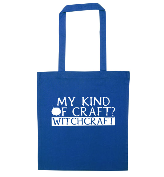 My favourite kind of craft? Witchcraft blue tote bag