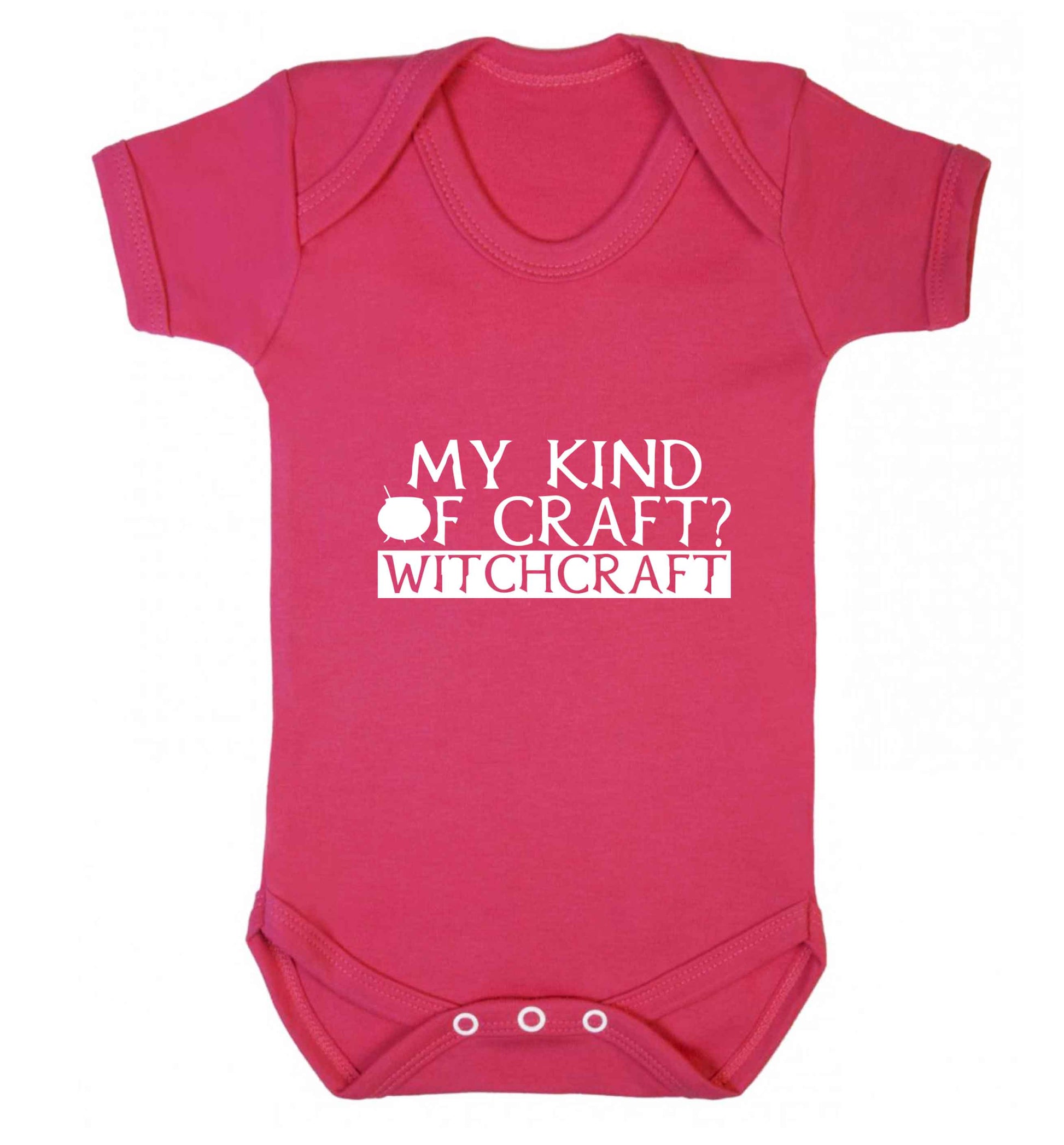 My king of craft? witchcraft  baby vest dark pink 18-24 months