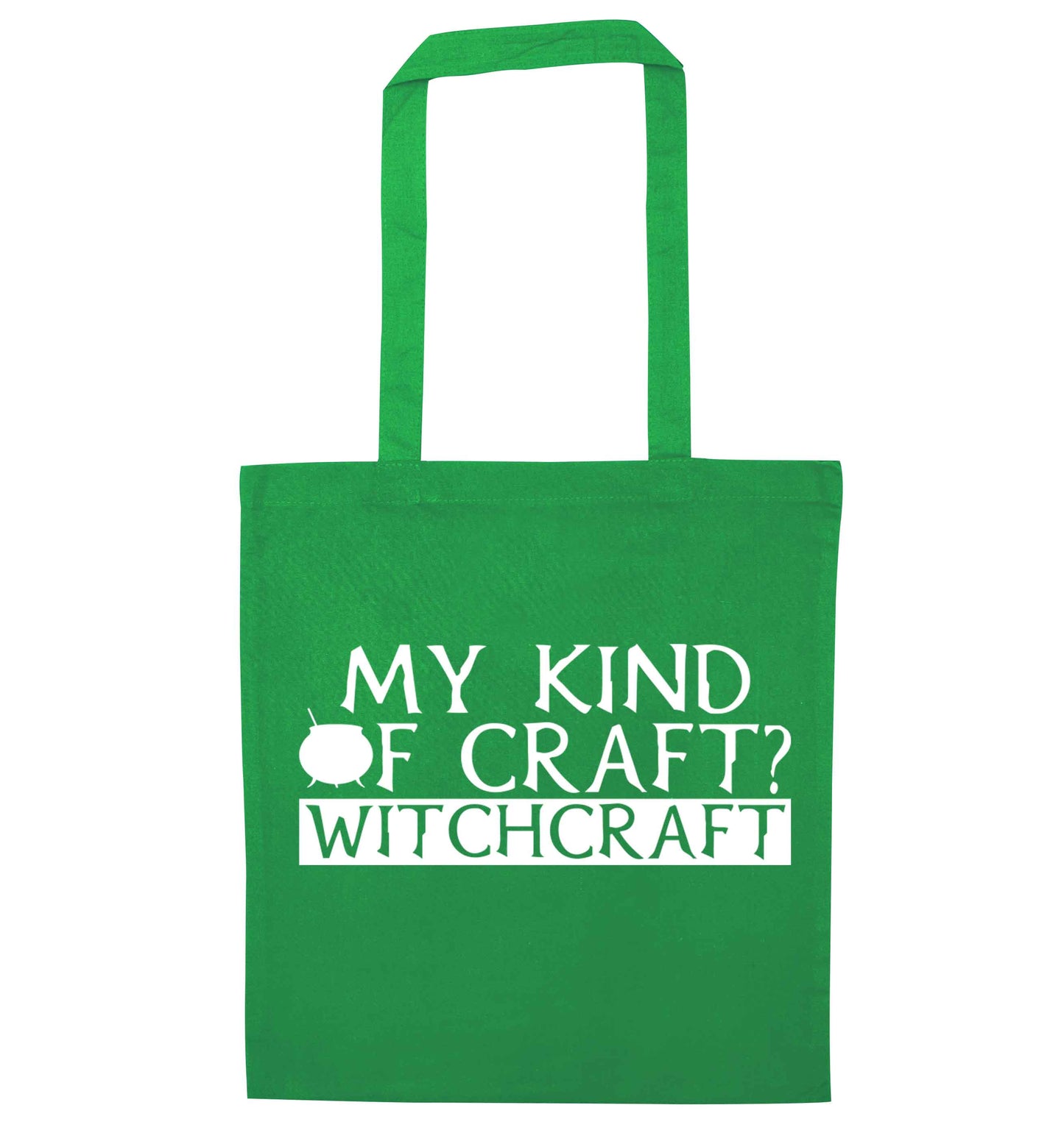 My king of craft? witchcraft  green tote bag