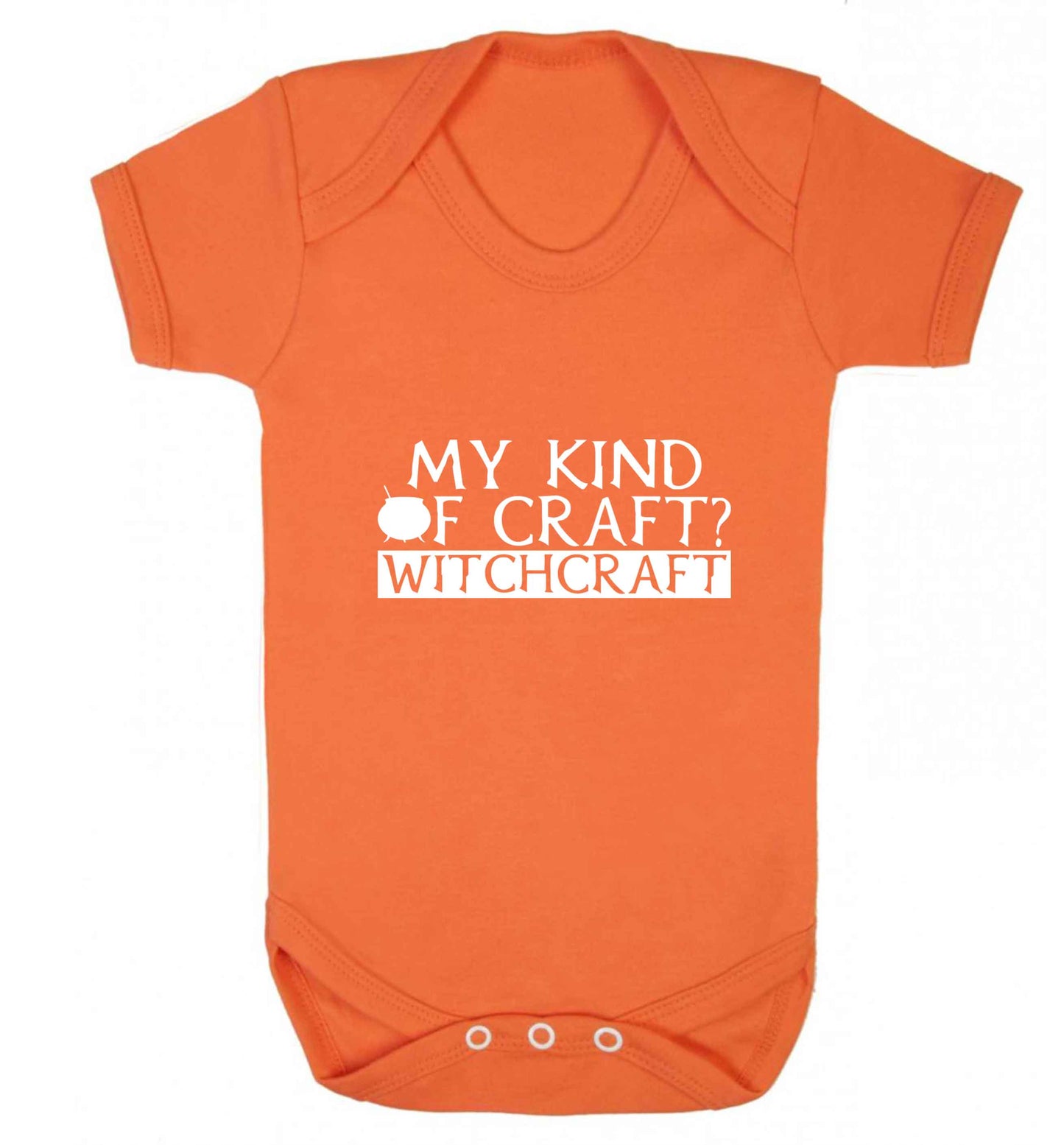 My king of craft? witchcraft  baby vest orange 18-24 months
