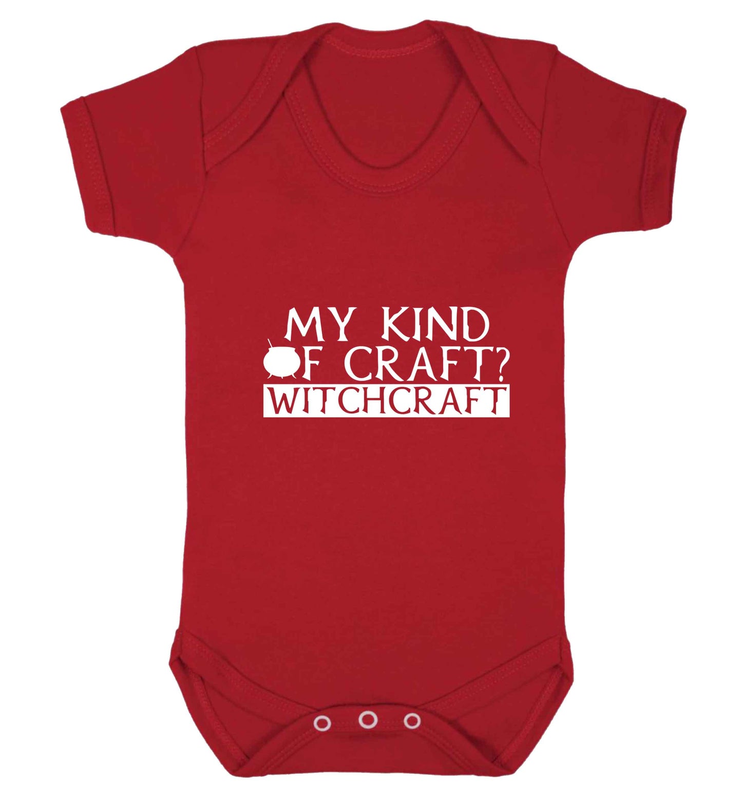 My king of craft? witchcraft  baby vest red 18-24 months