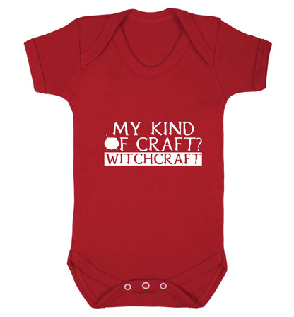 My king of craft? witchcraft  baby vest red 18-24 months