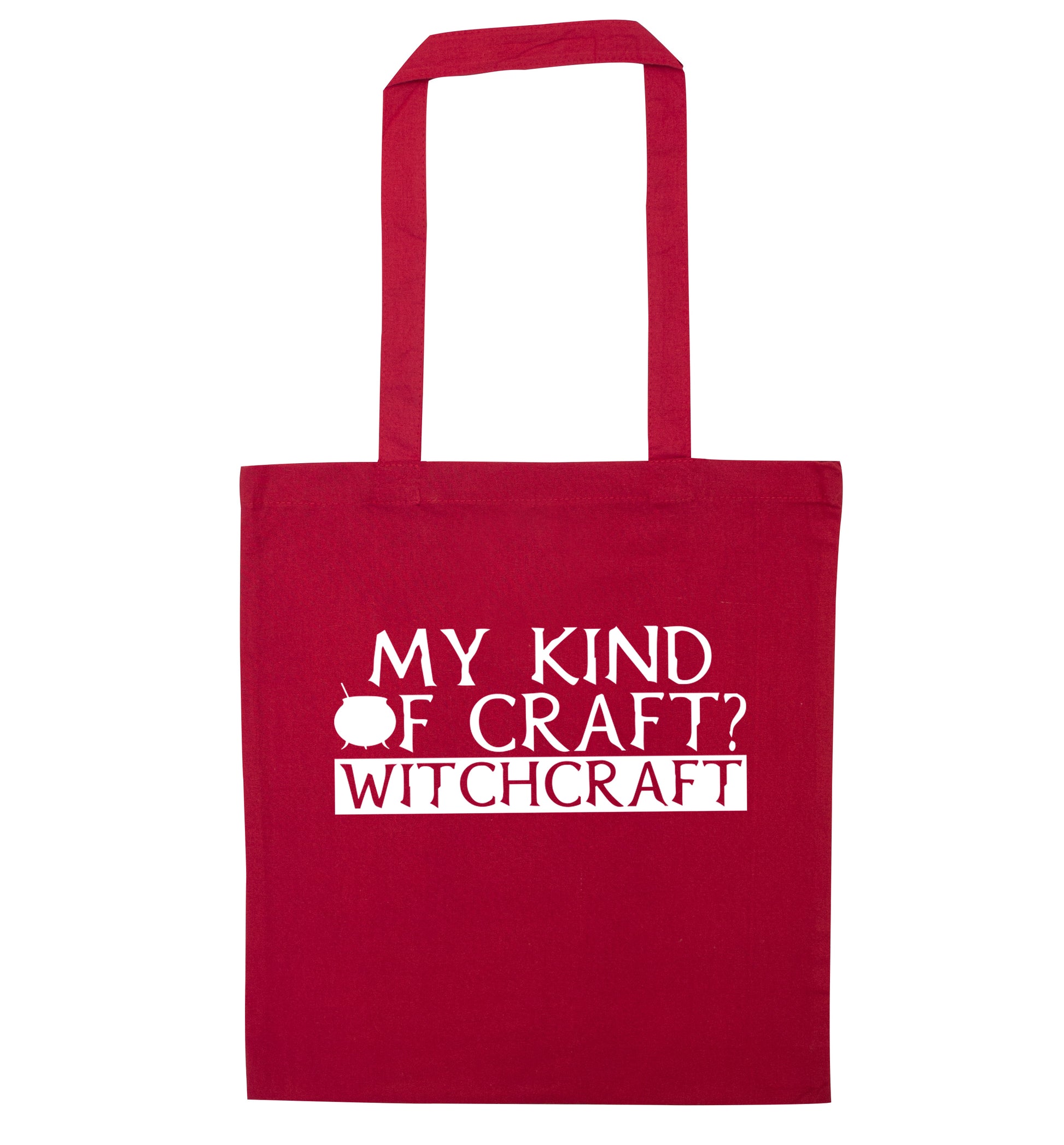 My favourite kind of craft? Witchcraft red tote bag