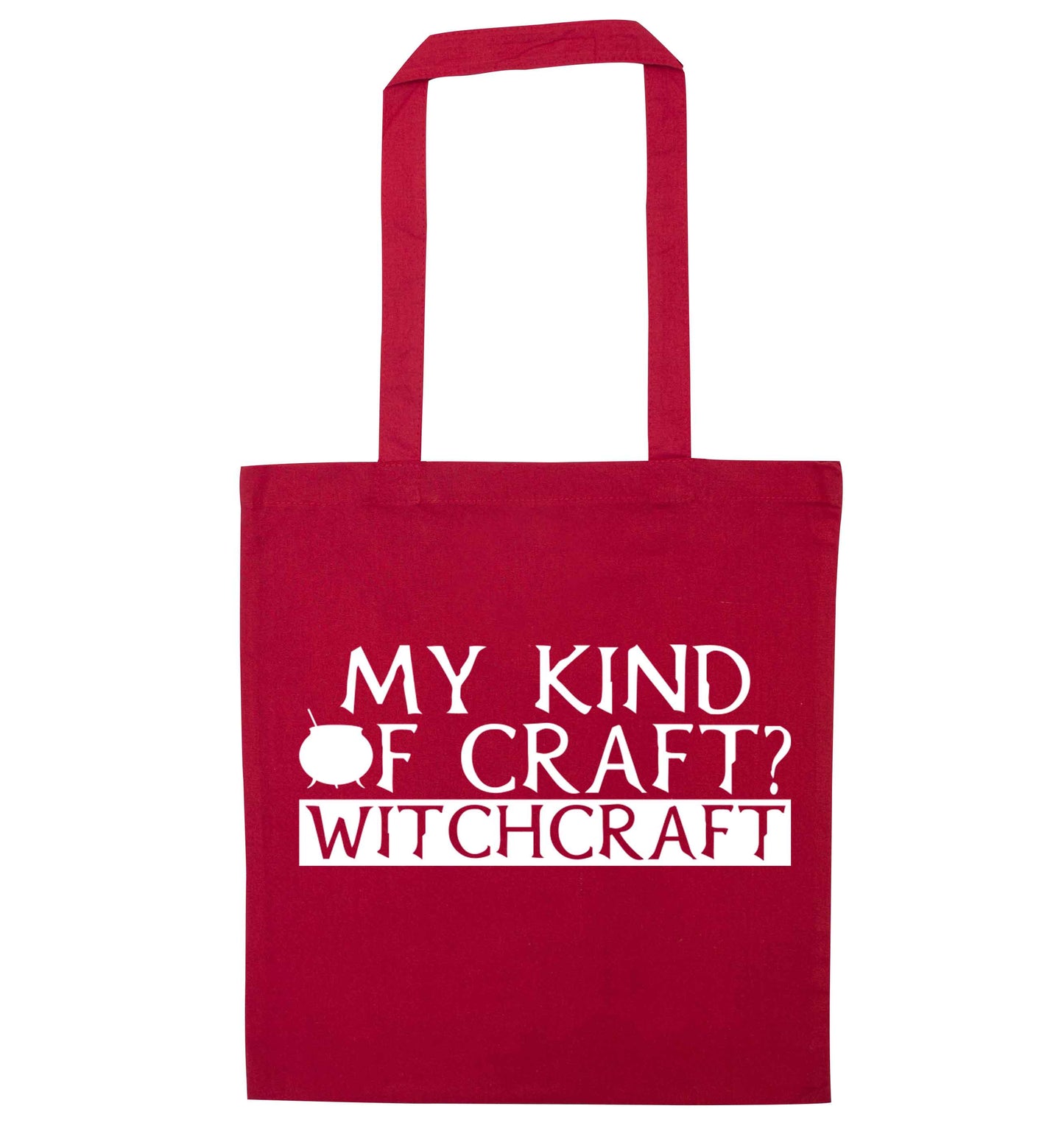 My king of craft? witchcraft  red tote bag