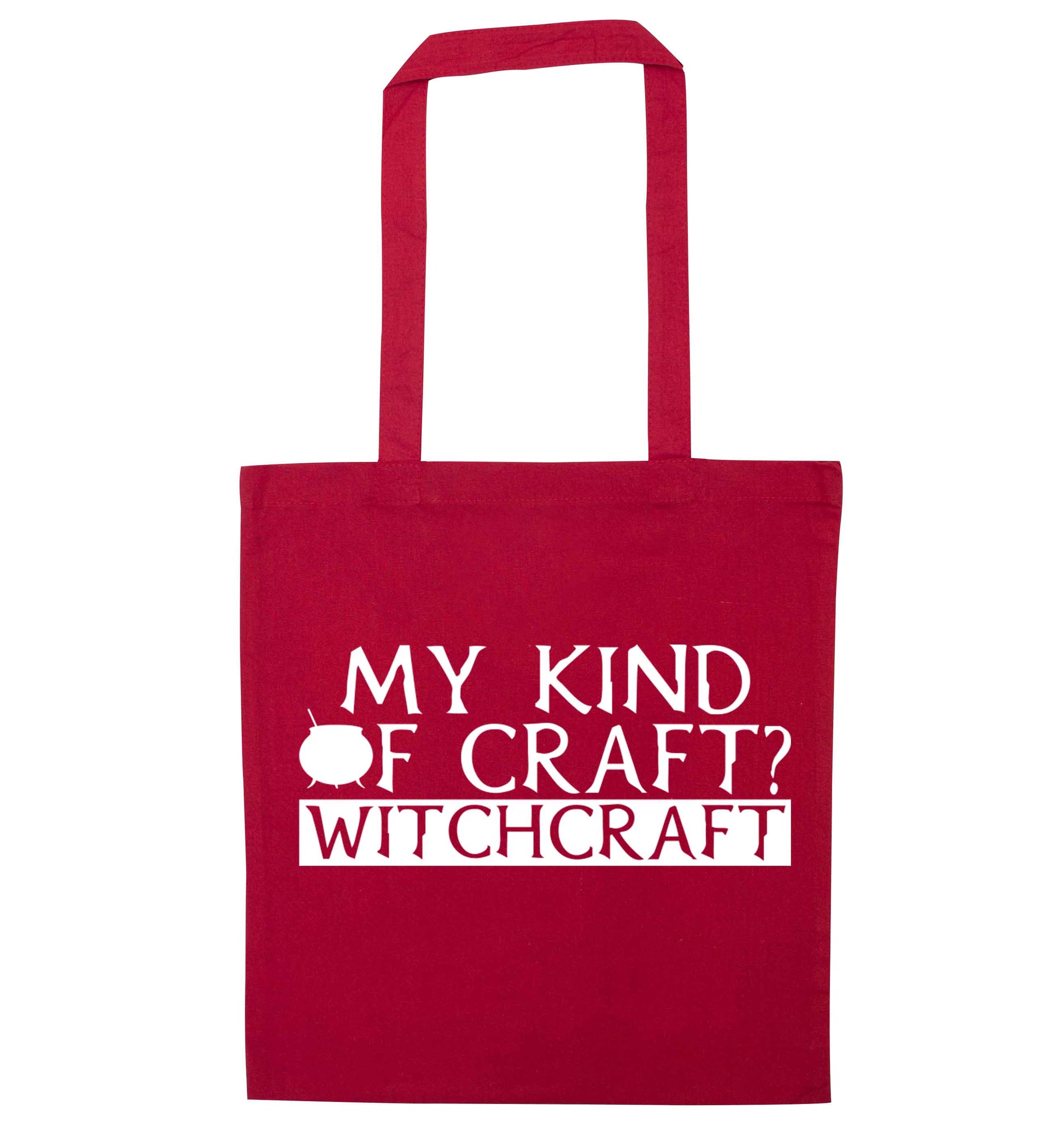 My king of craft? witchcraft  red tote bag