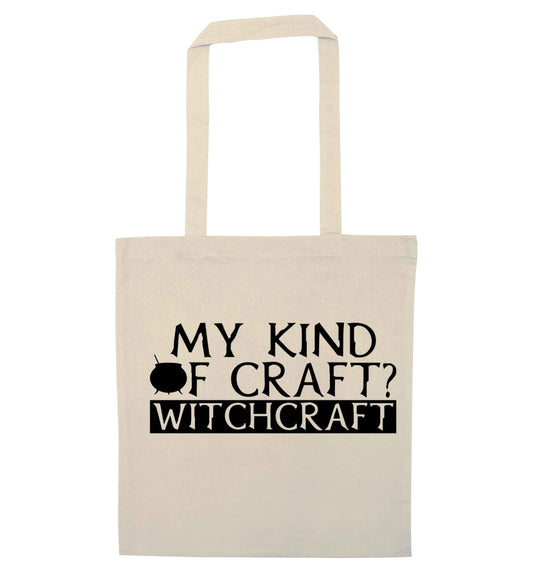 My king of craft? witchcraft  natural tote bag