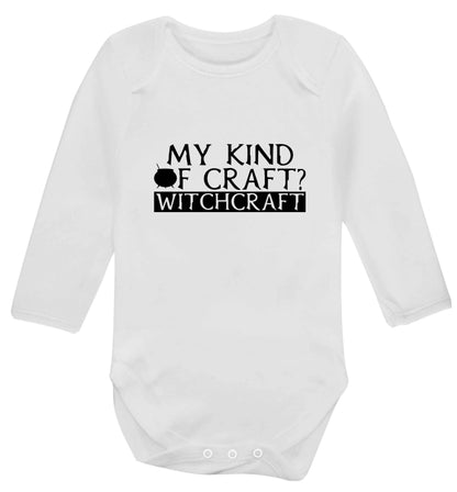 My king of craft? witchcraft  baby vest long sleeved white 6-12 months