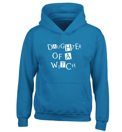 Daughter of a witch children's blue hoodie 12-13 Years