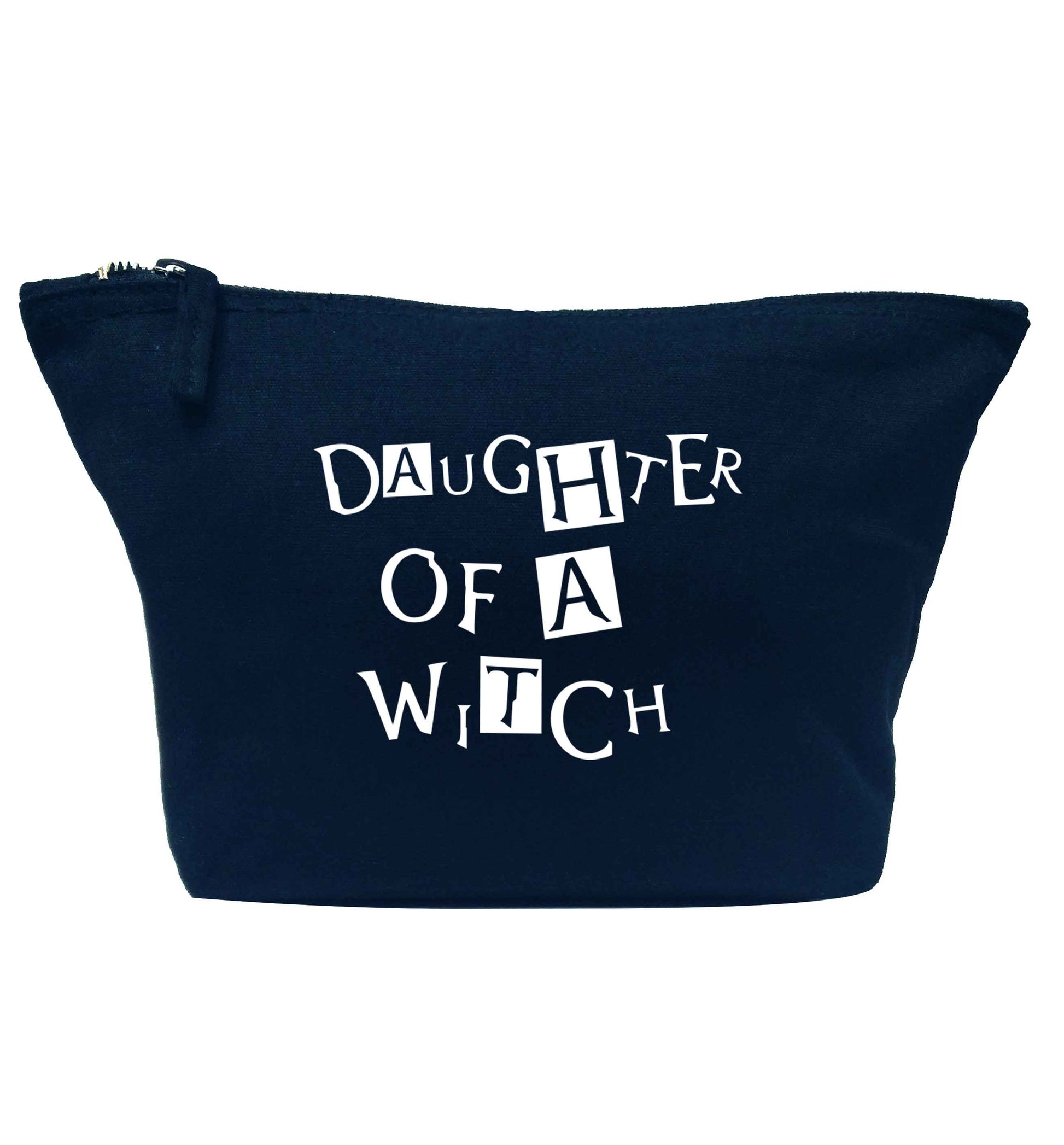 Daughter of a witch navy makeup bag