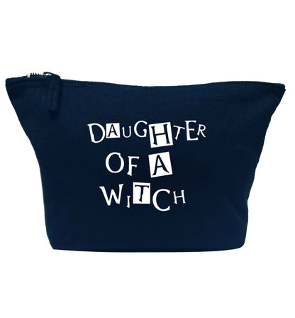Daughter of a witch navy makeup bag
