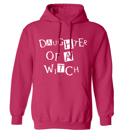 Daughter of a witch adults unisex pink hoodie 2XL