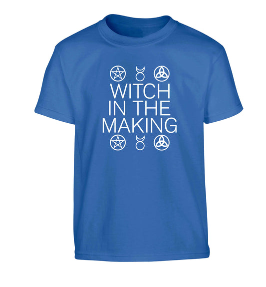 Witch in the making Children's blue Tshirt 12-13 Years