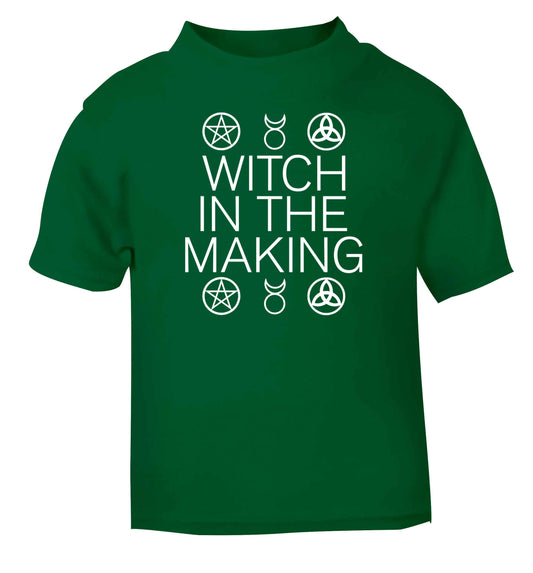Witch in the making green baby toddler Tshirt 2 Years