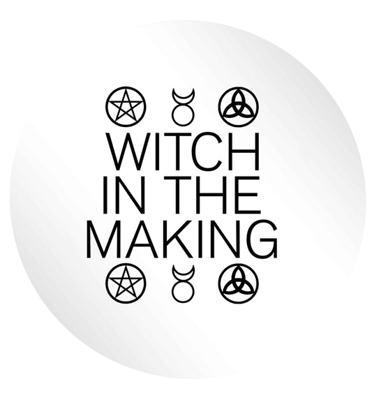 Witch in the making 24 @ 45mm matt circle stickers