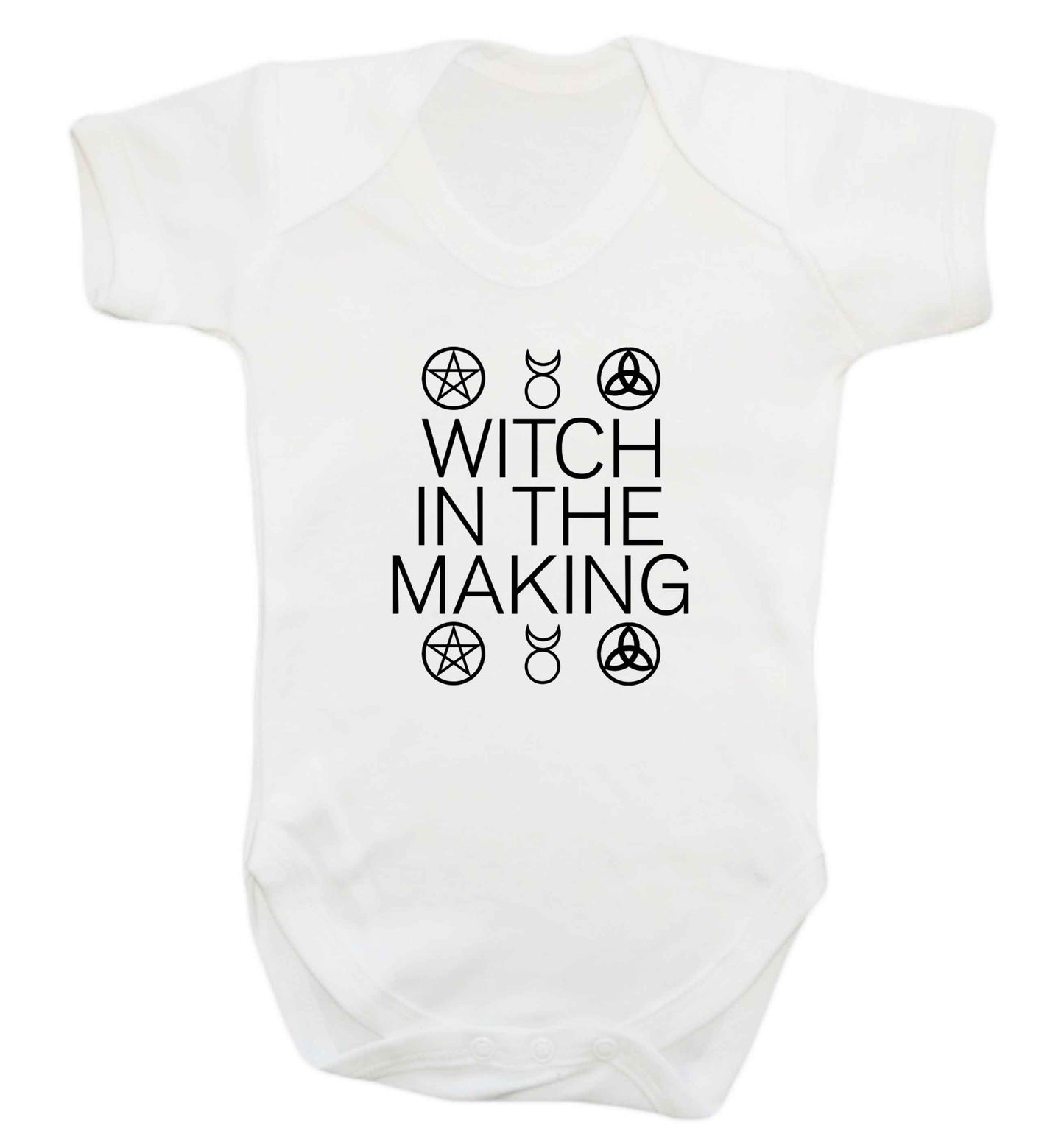 Witch in the making baby vest white 18-24 months