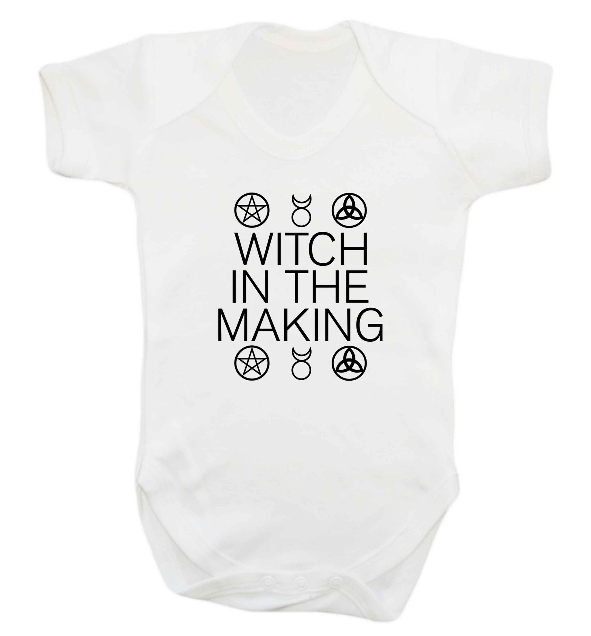 Witch in the making baby vest white 18-24 months