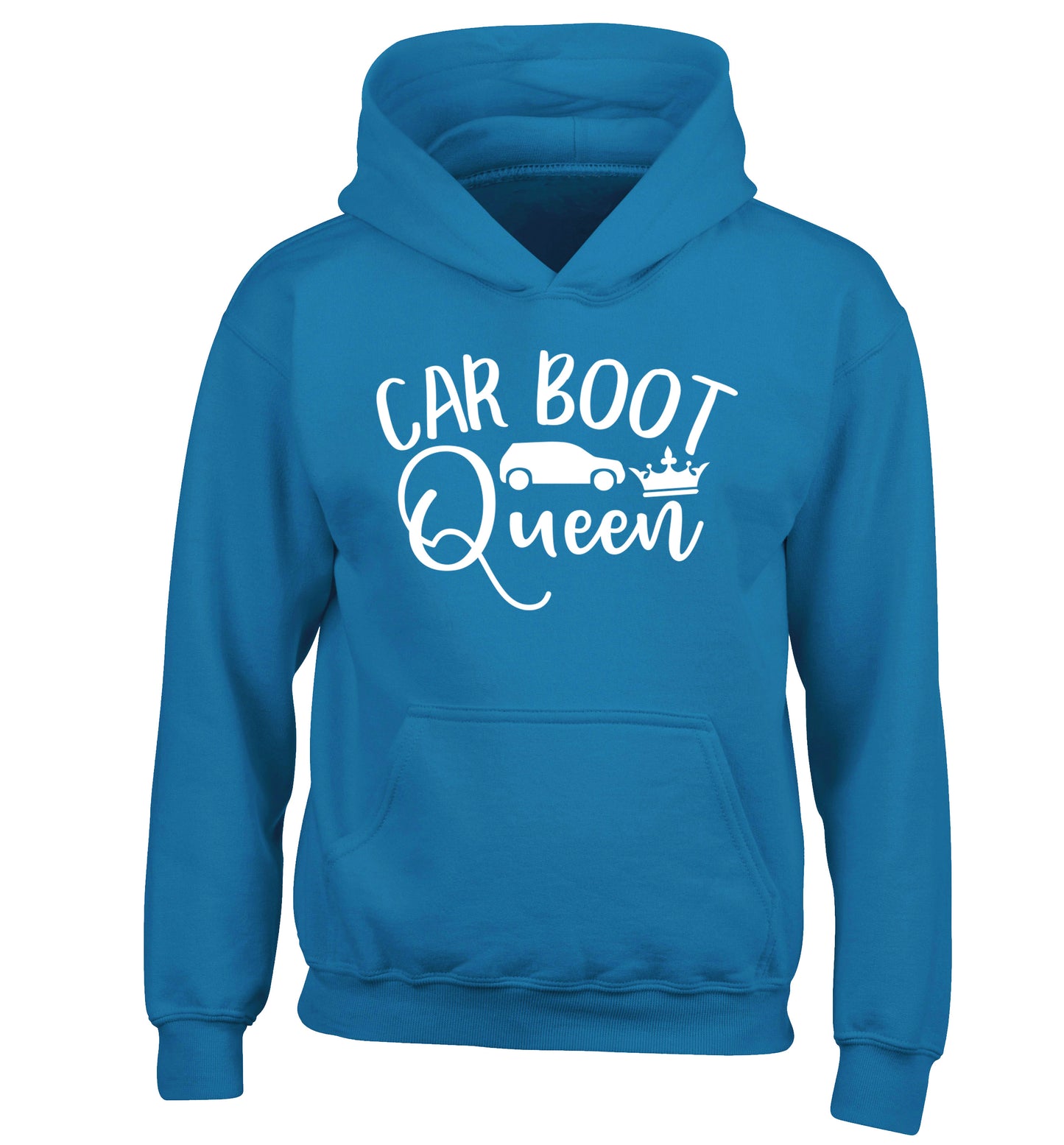 Carboot Queen children's blue hoodie 12-13 Years