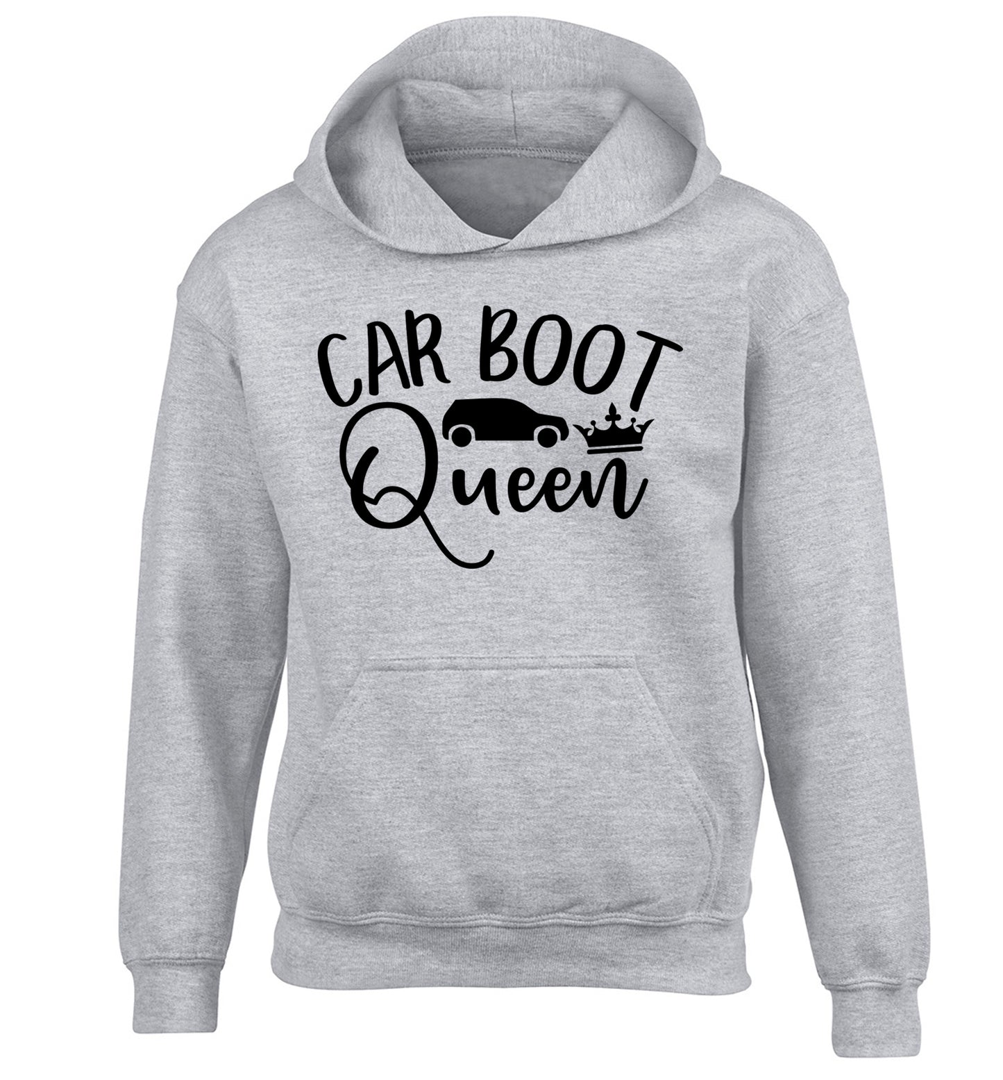 Carboot Queen children's grey hoodie 12-13 Years