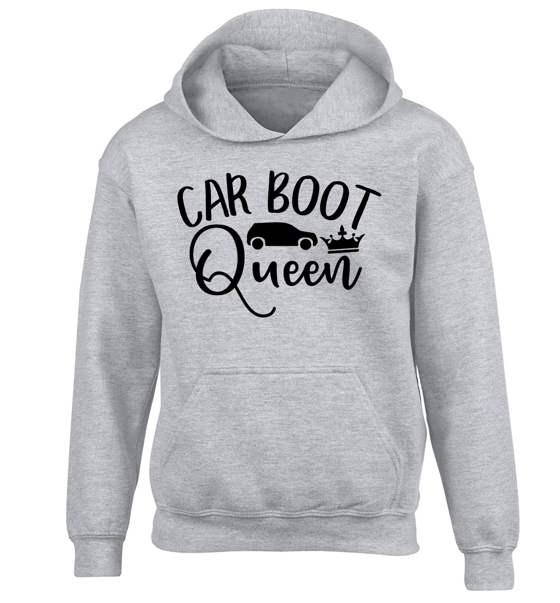 Carboot Queen children's grey hoodie 12-13 Years