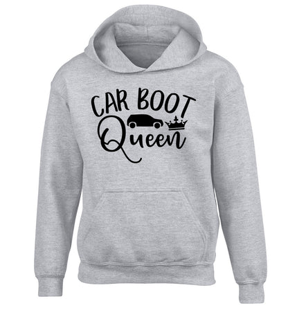 Carboot Queen children's grey hoodie 12-13 Years