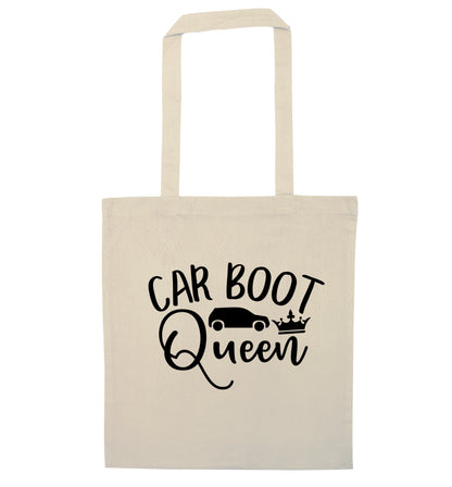 Carboot Queen natural tote bag