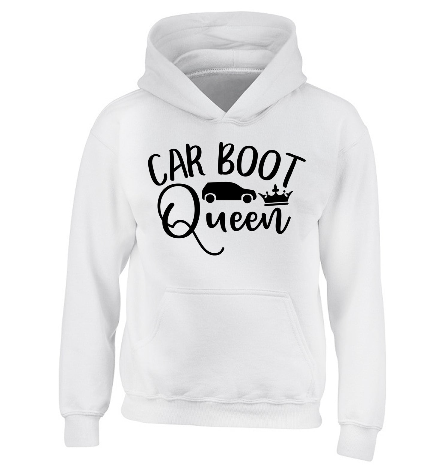 Carboot Queen children's white hoodie 12-13 Years