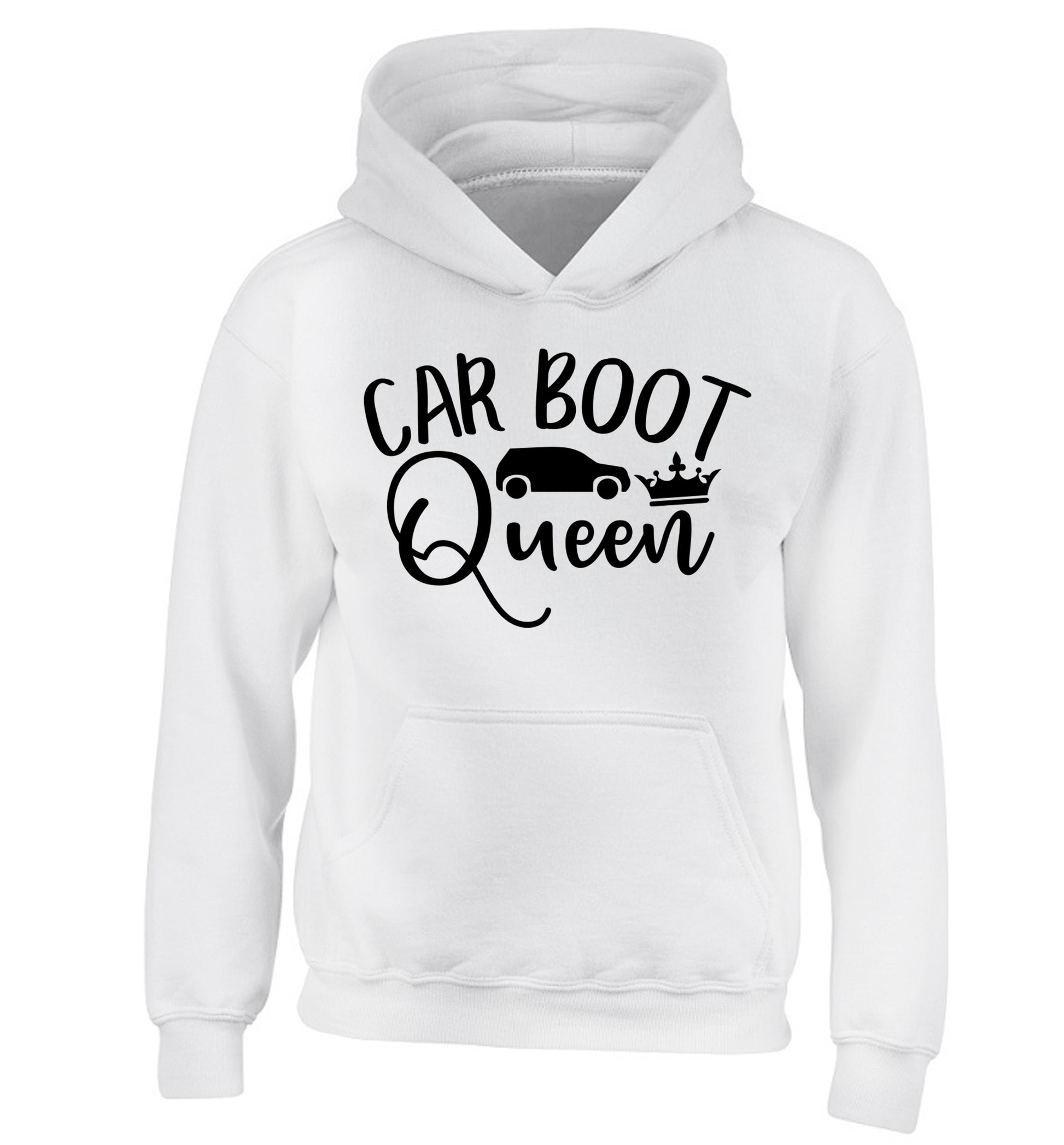 Carboot Queen children's white hoodie 12-13 Years