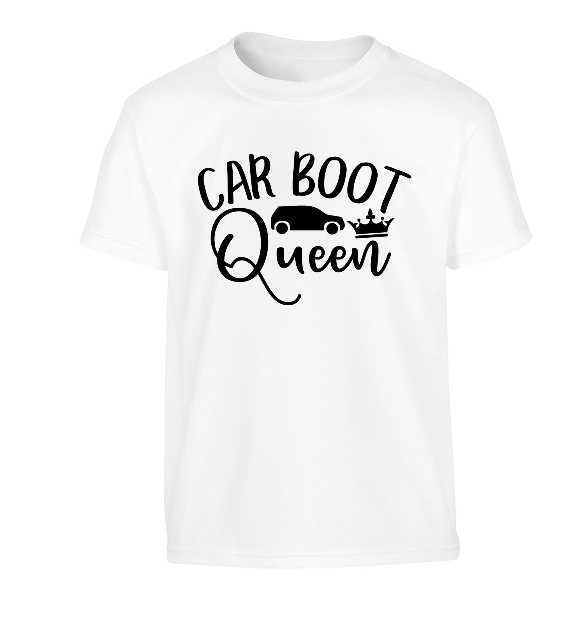 Carboot Queen Children's white Tshirt 12-13 Years