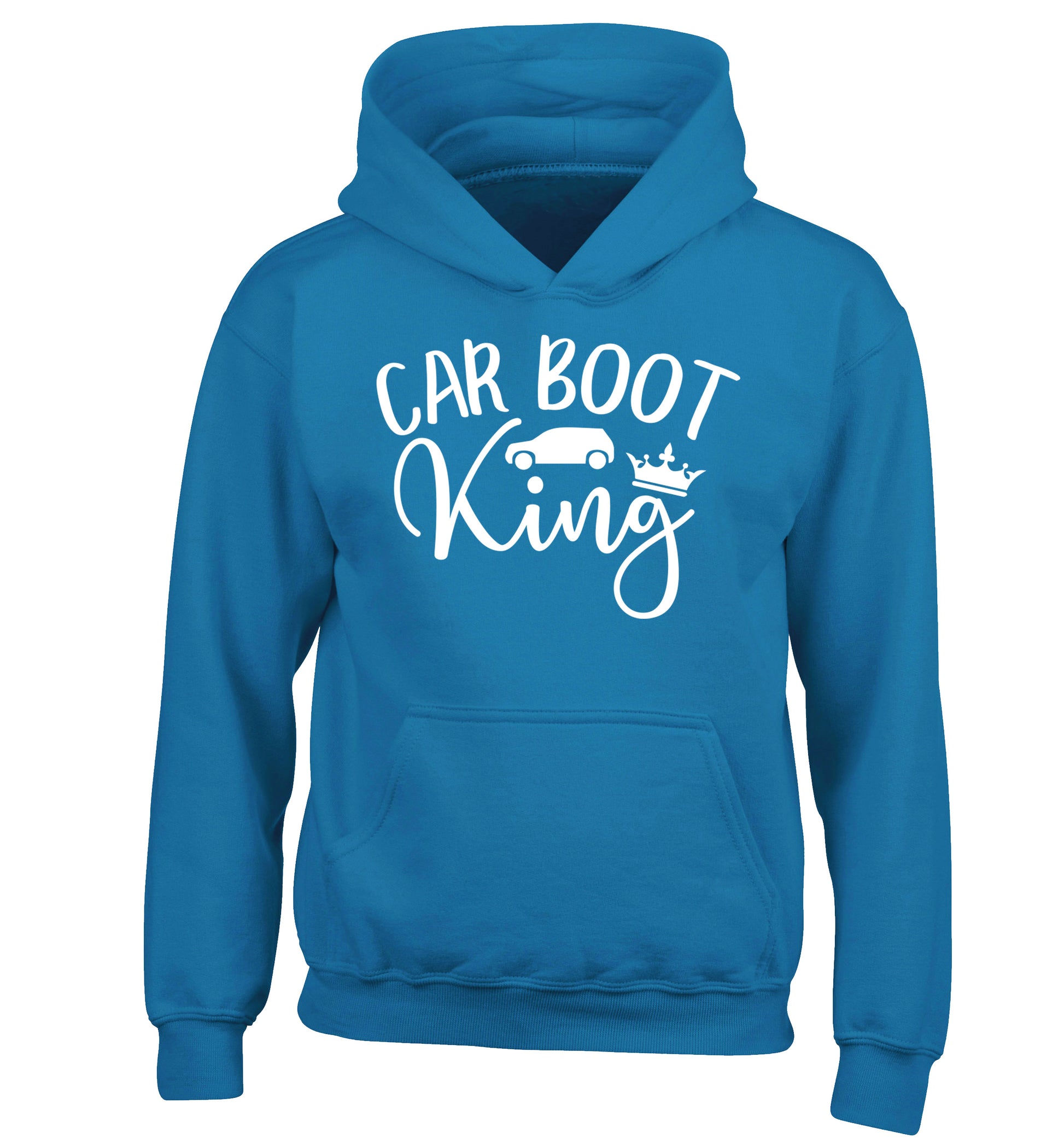 Carboot King children's blue hoodie 12-13 Years