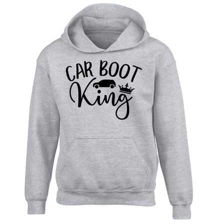 Carboot King children's grey hoodie 12-13 Years