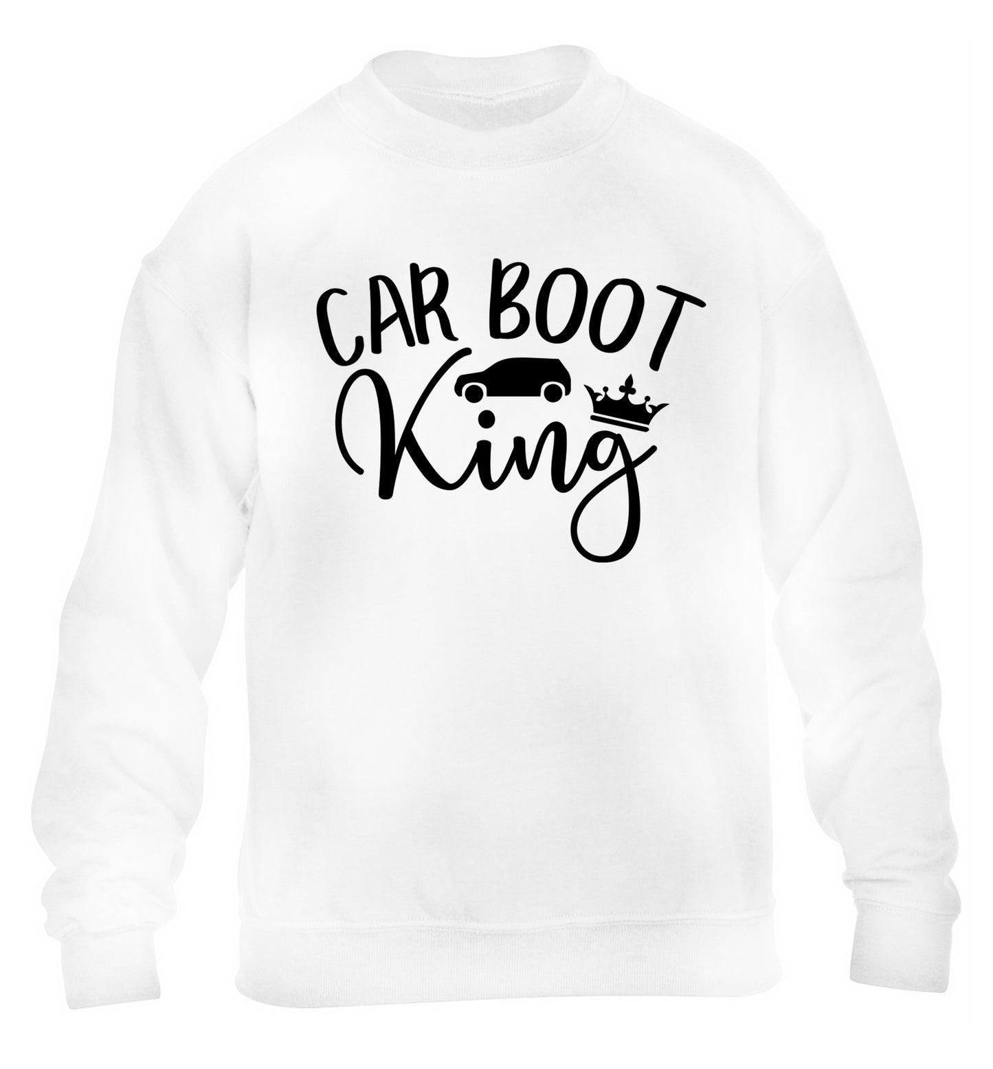 Carboot King children's white sweater 12-13 Years