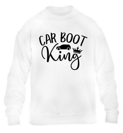 Carboot King children's white sweater 12-13 Years