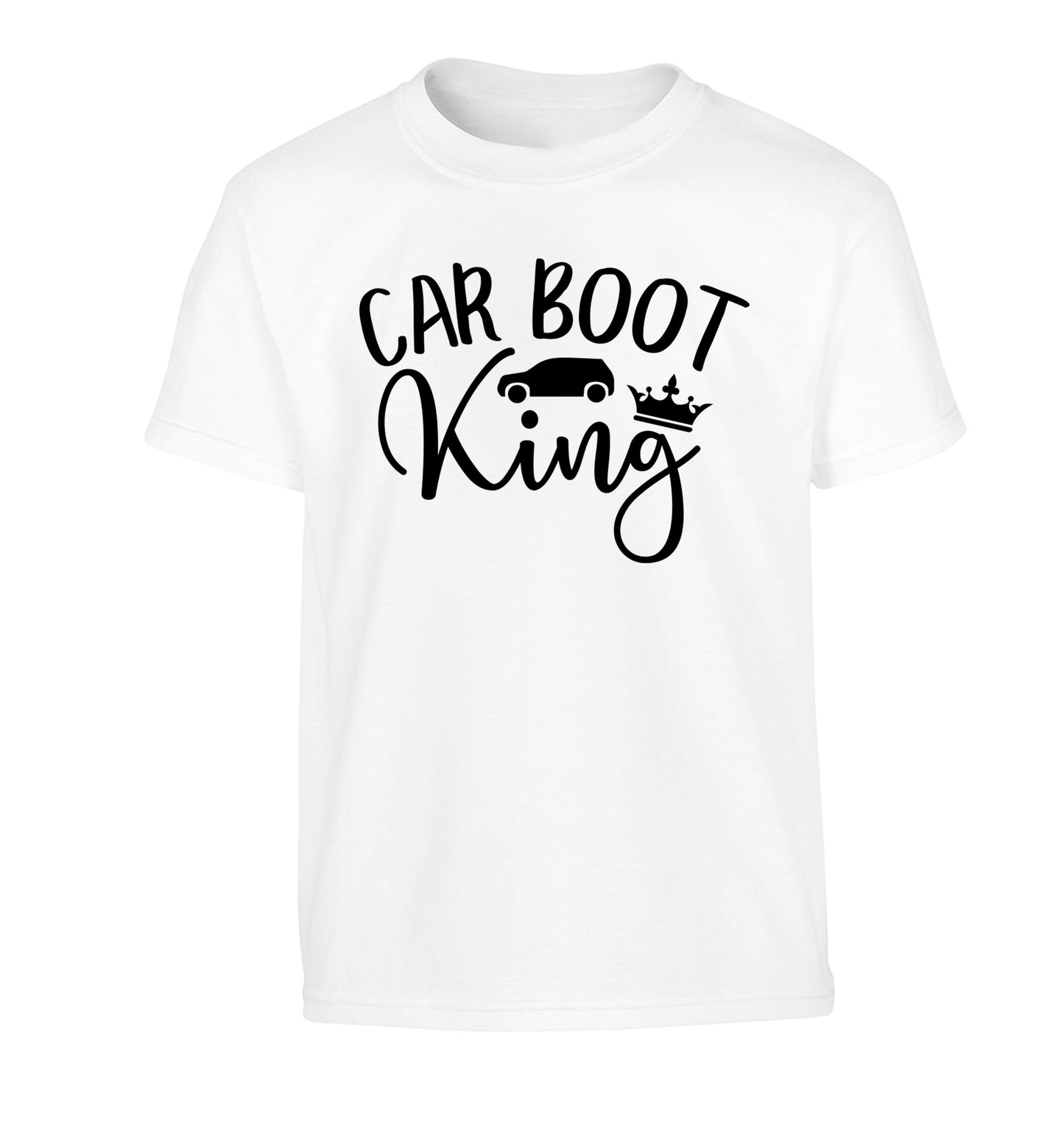 Carboot King Children's white Tshirt 12-13 Years