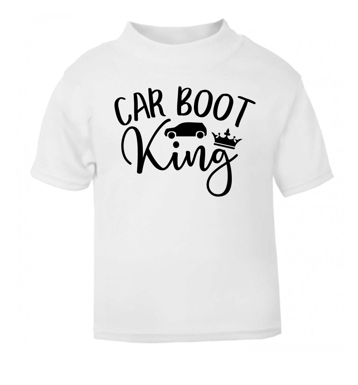 Carboot King white Baby Toddler Tshirt 2 Years