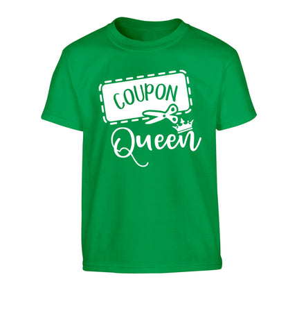 Coupon Queen Children's green Tshirt 12-13 Years