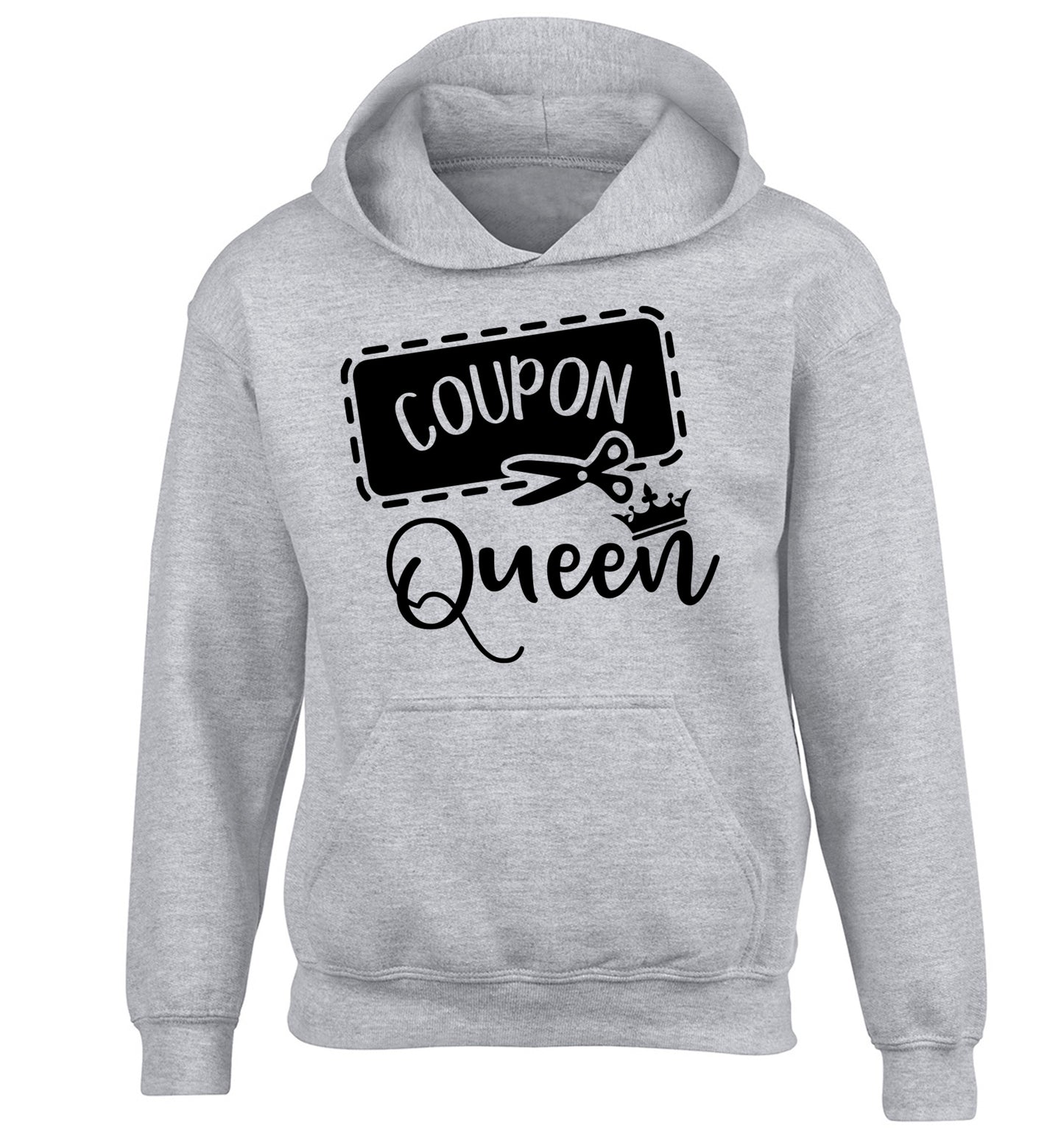 Coupon Queen children's grey hoodie 12-13 Years