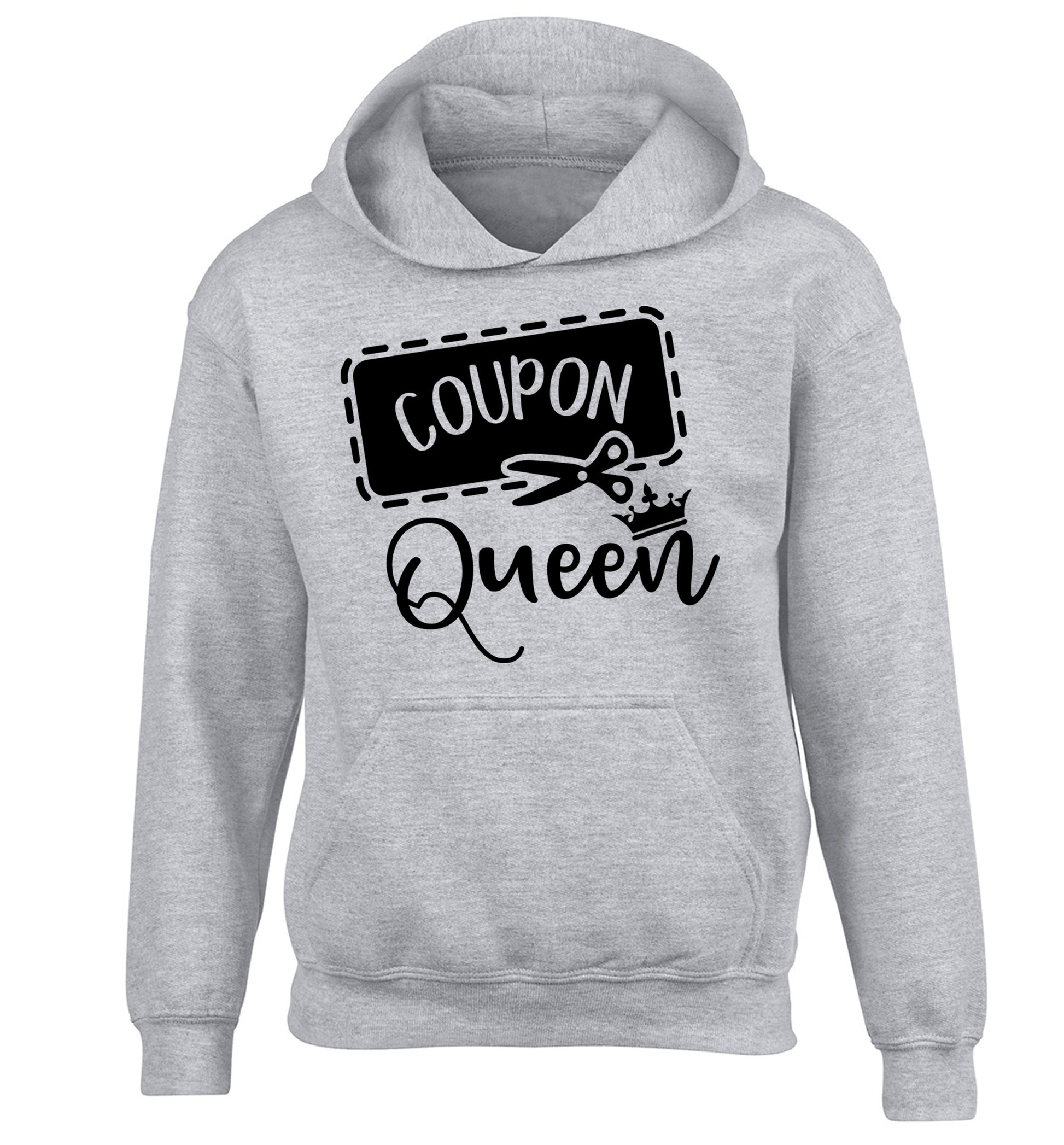 Coupon Queen children's grey hoodie 12-13 Years
