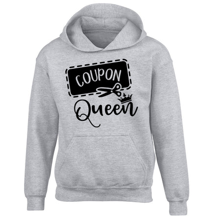 Coupon Queen children's grey hoodie 12-13 Years