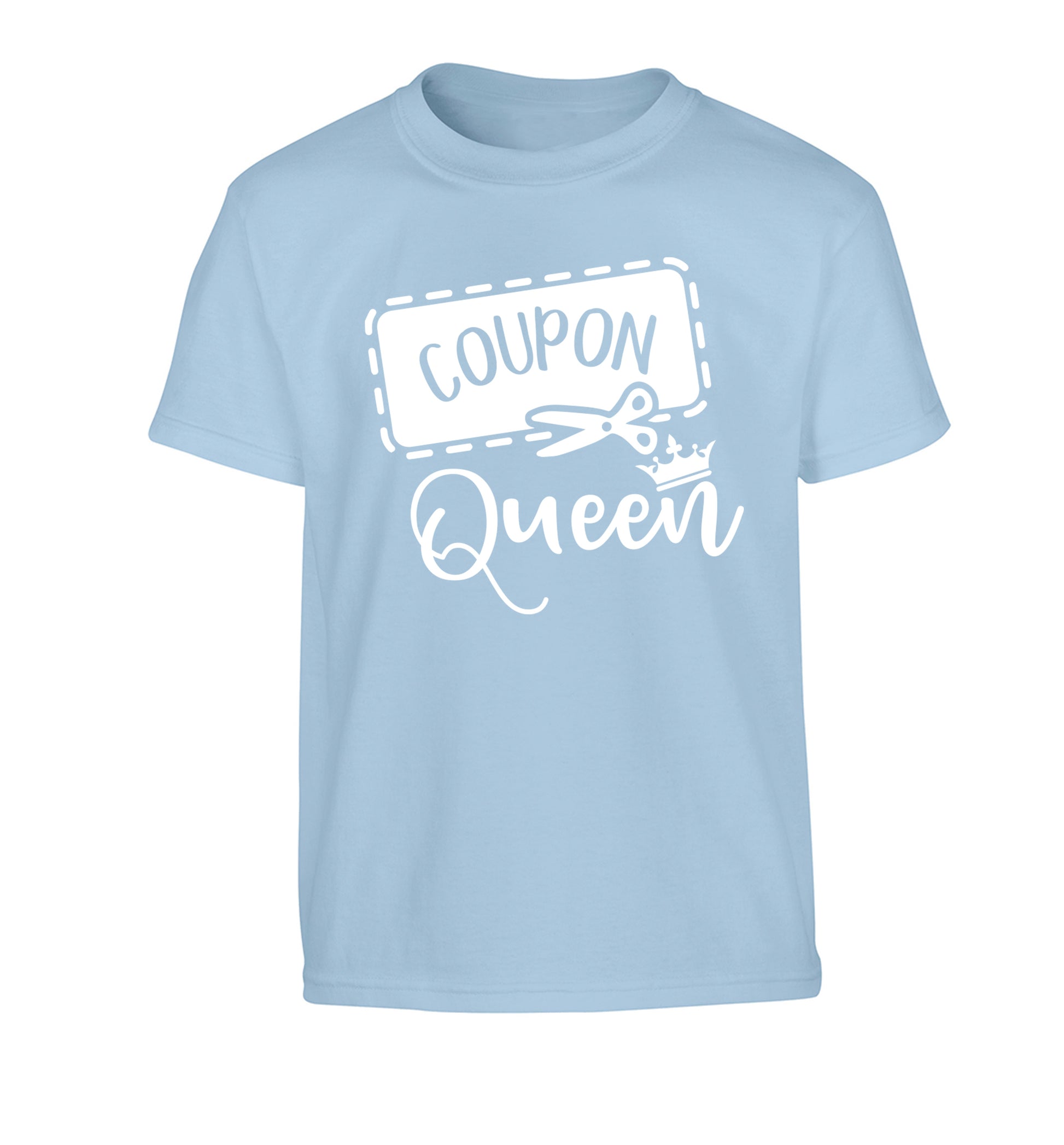 Coupon Queen Children's light blue Tshirt 12-13 Years