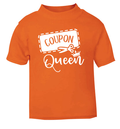 Coupon Queen orange Baby Toddler Tshirt 2 Years