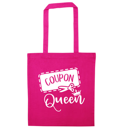 Coupon Queen pink tote bag