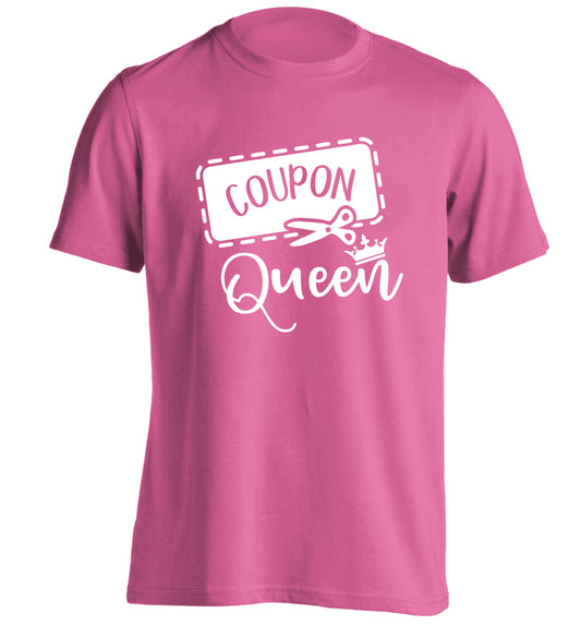 Coupon Queen adults unisex pink Tshirt 2XL